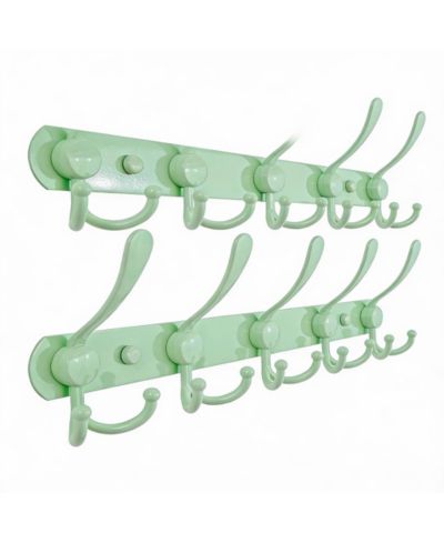 YIGII Stainless Steel 5-Tri Hook Wall Rack for Coats, Hats, Towels, Purse, Scarfs, Robes