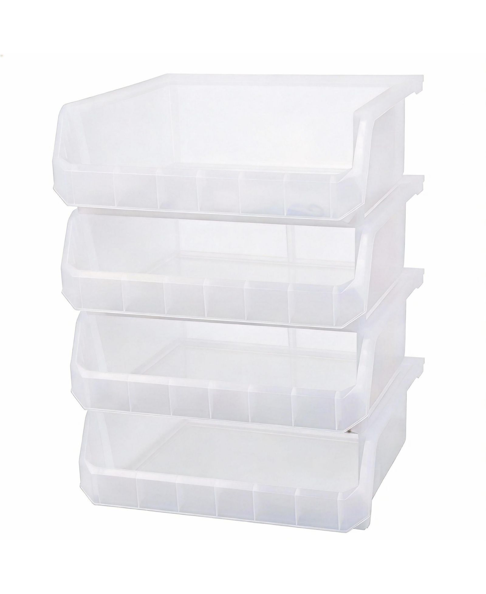 YIGII Extra Large Stackable Storage Bins for Home Organization 4-Pack