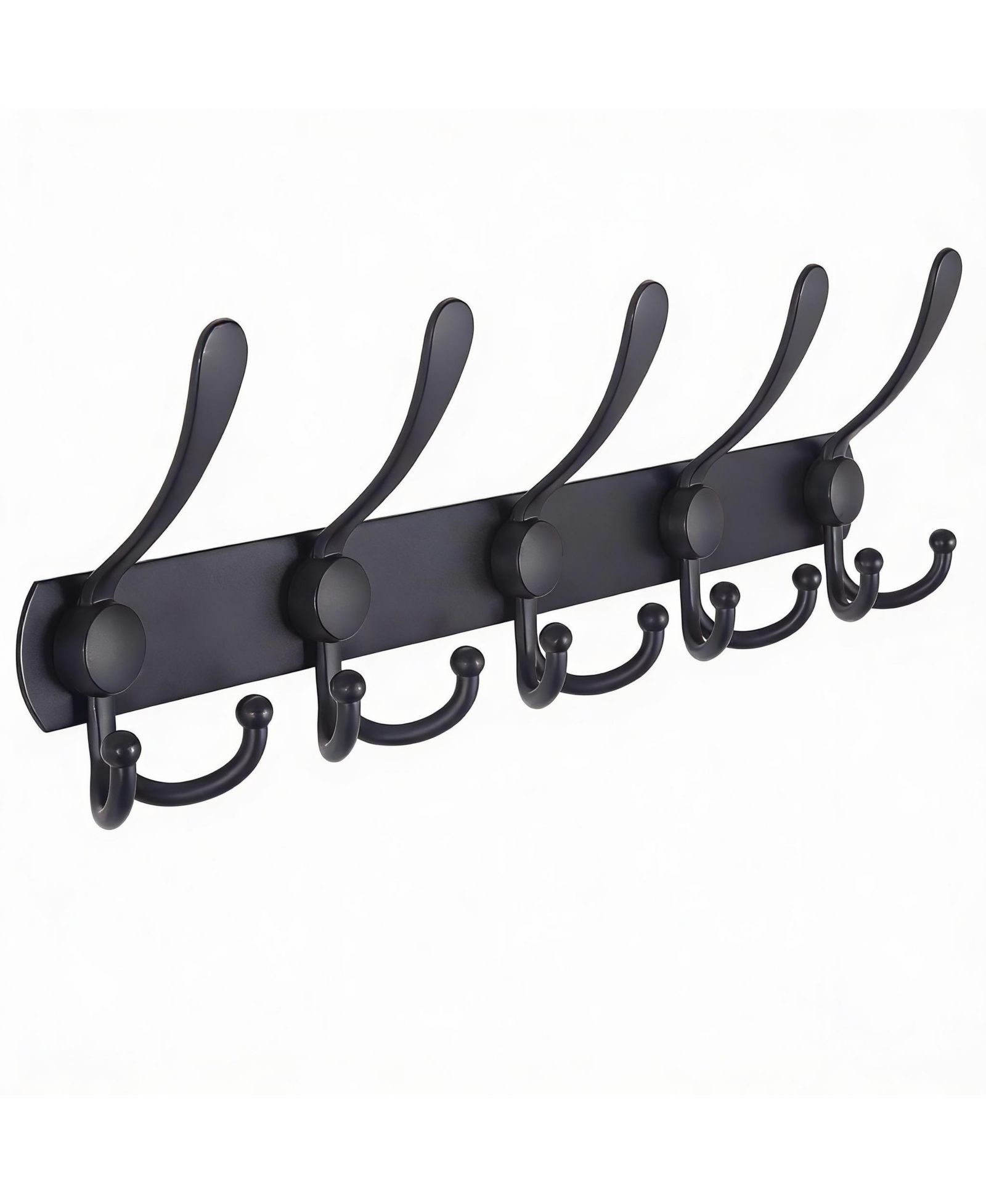 YIGII Heavy Duty 5-Tri Hook Wall Rack, Stainless Steel, Fits Many Rooms