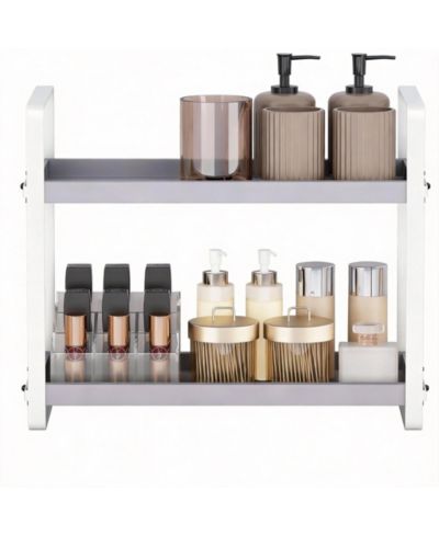 YIGII 2-Tier Wood Bathroom Organizer
