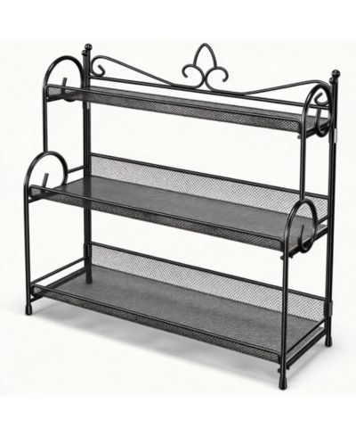 YIGII 3-Tier Foldable Organizer for Kitchen & Bathroom