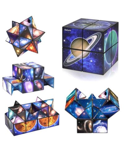 Магический куб Bruce & Shark 2-in-1 Galaxy Split Transformable Fidget Toy