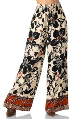 Ivonne Women's Floral Wide Leg Trousers