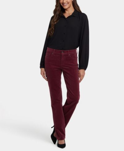 NYDJ Women's Marilyn Straight Corduroy Pants