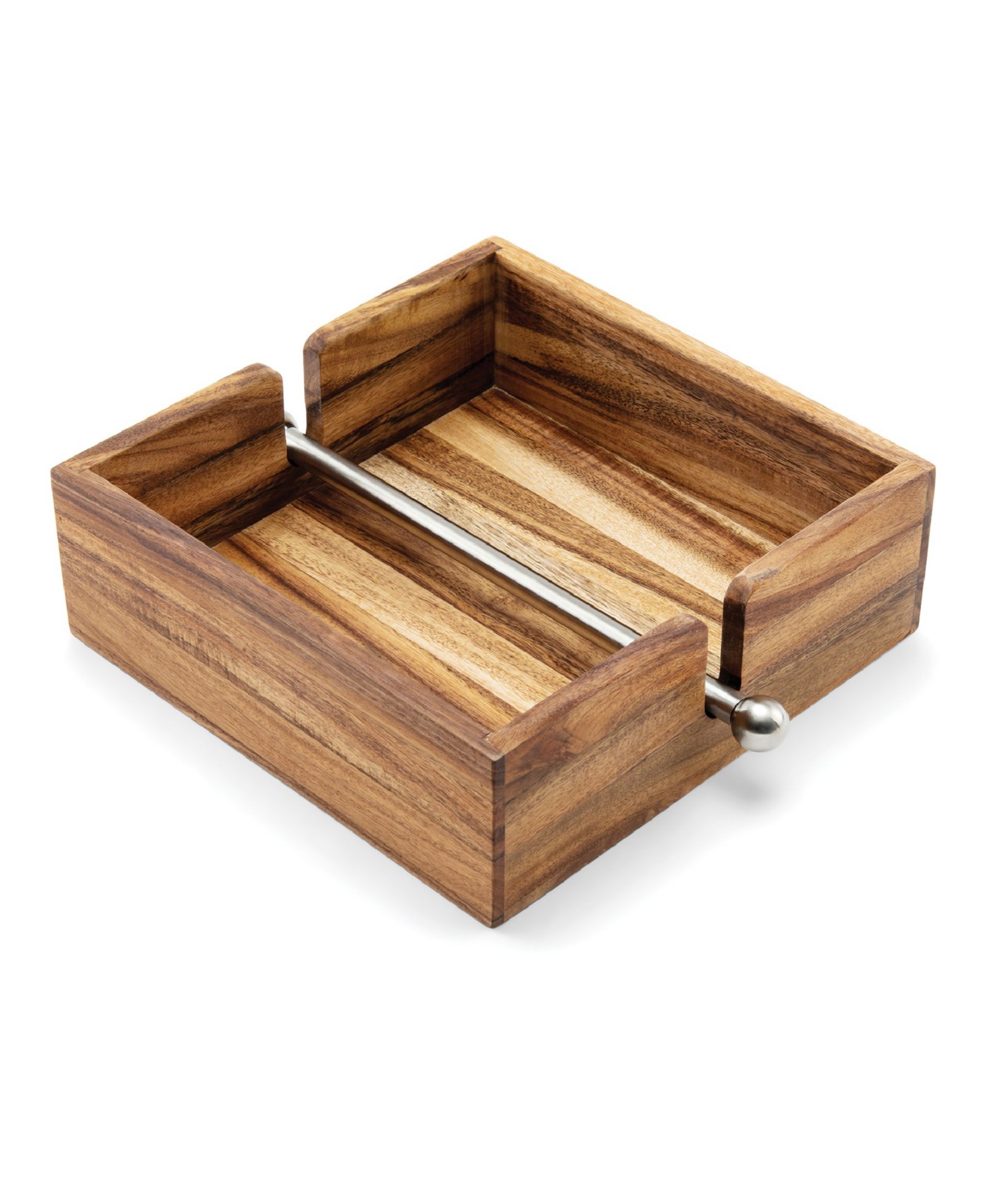Ironwood Acacia Wood 9" Napkin Holder