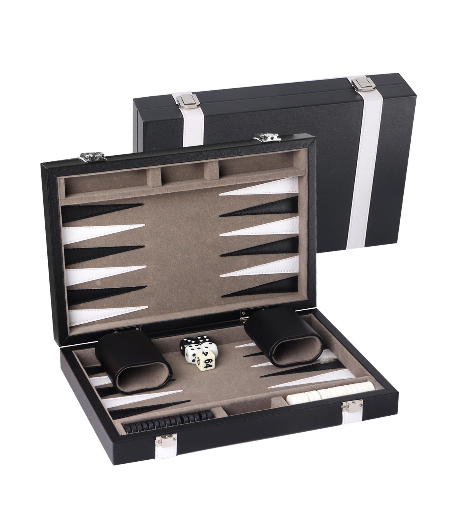 Набор для игры в нарды GSE Games & Sports Expert Premium Leather Backgammon Board Game Set с кожаным чехлом