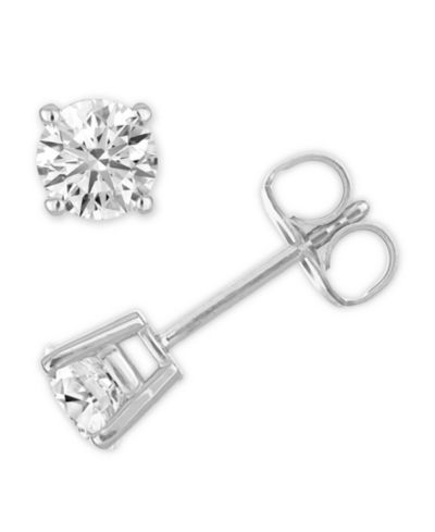 Серьги-гвоздики Macy's Diamond Stud (1/2 ct. t.w.) в 14k White Gold