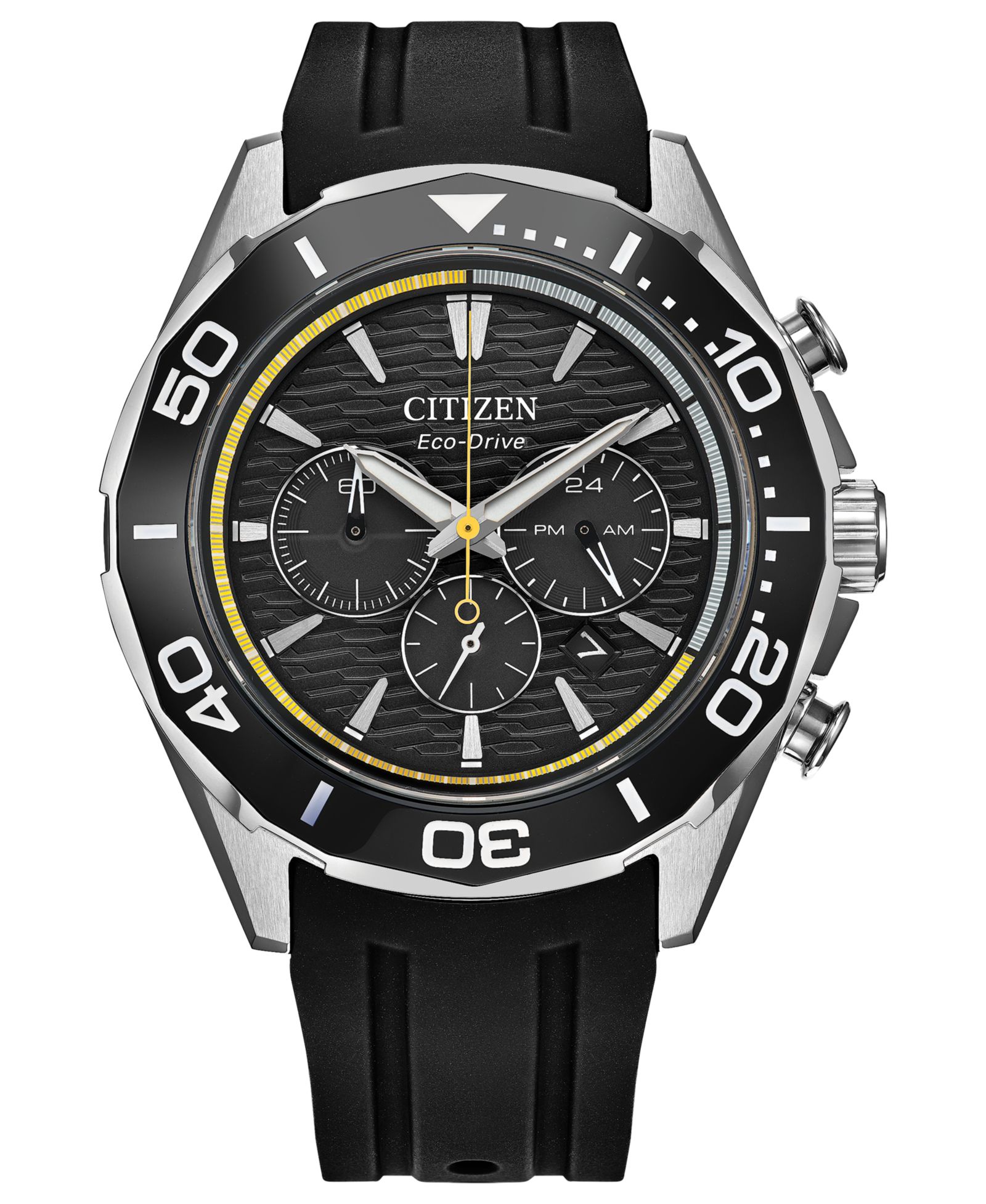 Мужские часы Citizen Endeavor Chronograph Black Strap, 43mm