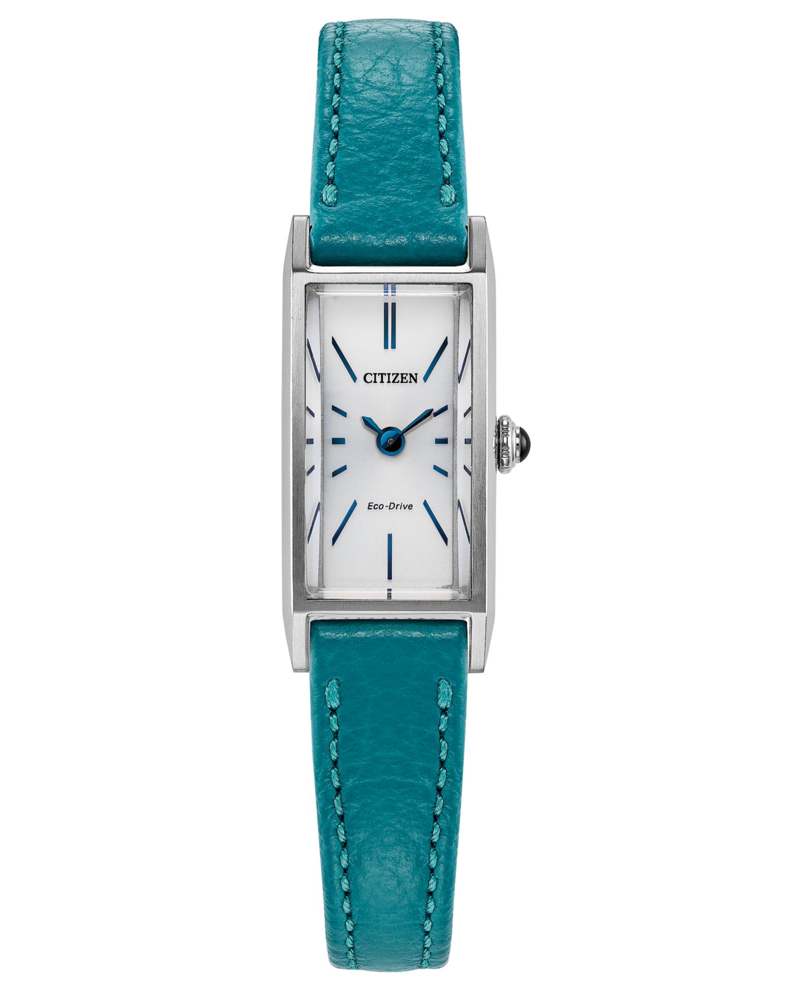 Citizen Женские часы Fio Turquoise с кожаным ремешком, 14.3mm