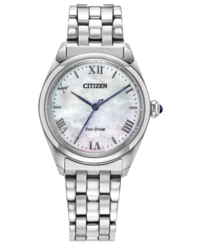 Citizen Women's Classic Silver-Tone Stainless Steel Bracelet Watch, 33mm