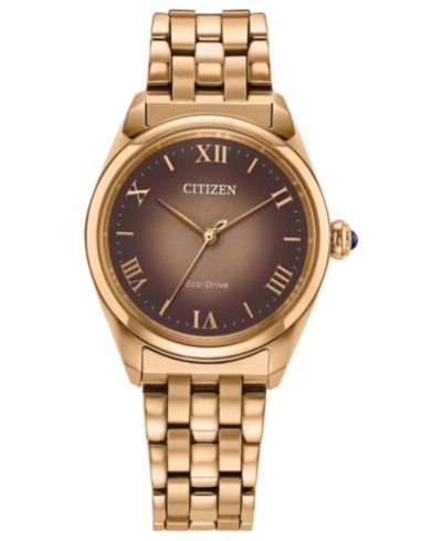 Citizen Женские наручные часы Classic Rose Gold-Tone Stainless Steel 33mm