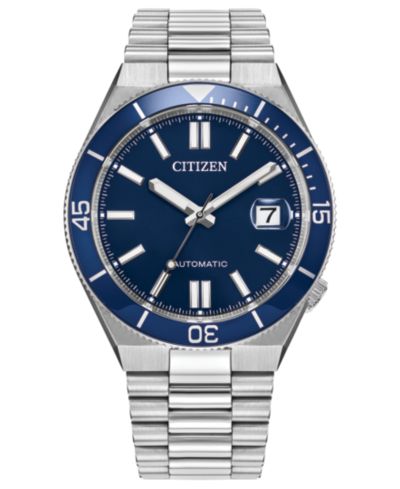 Мужские часы Citizen Tsuyosa Shore Silver-Tone Stainless Steel, 40mm