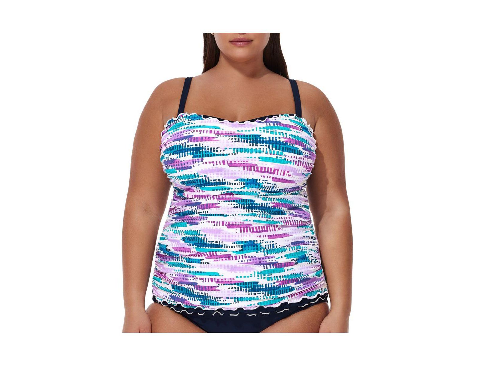 Женский танкини Profile by Gottex Canva Plus Size с косточками