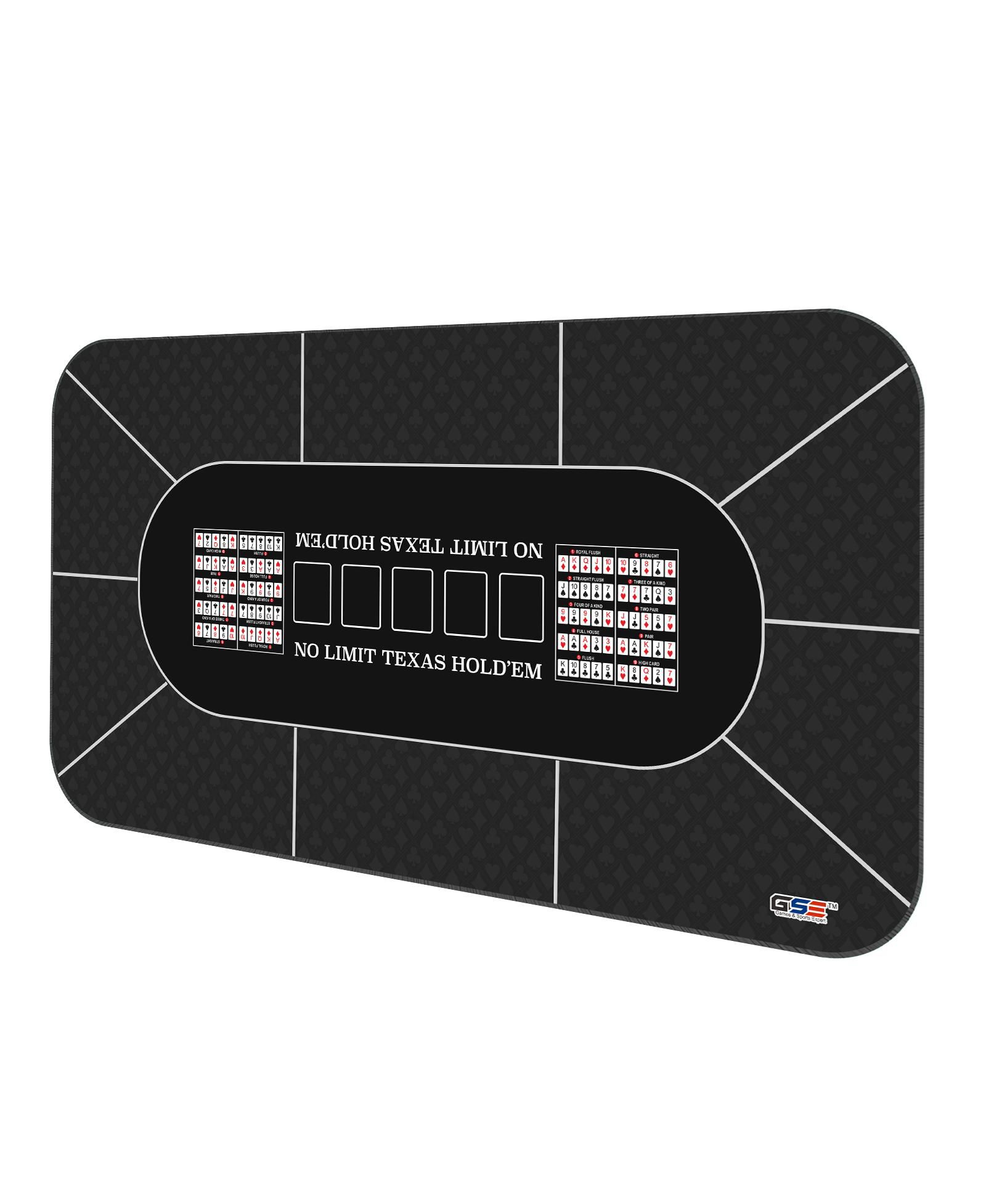 Игровой мат для казино Texas Hold'em GSE Games & Sports Expert 70" x 35" с сумкой
