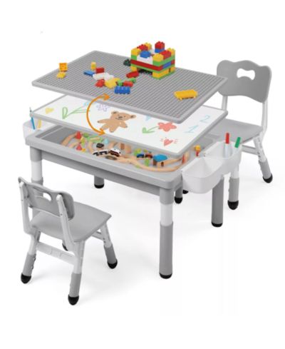 Детский набор стол и 2 стула Kinder King для творчества и игр
