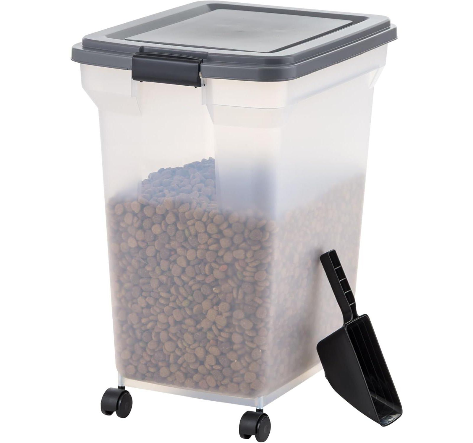 IRIS USA 58 lbs Dog Food Storage Container w/ Scoop