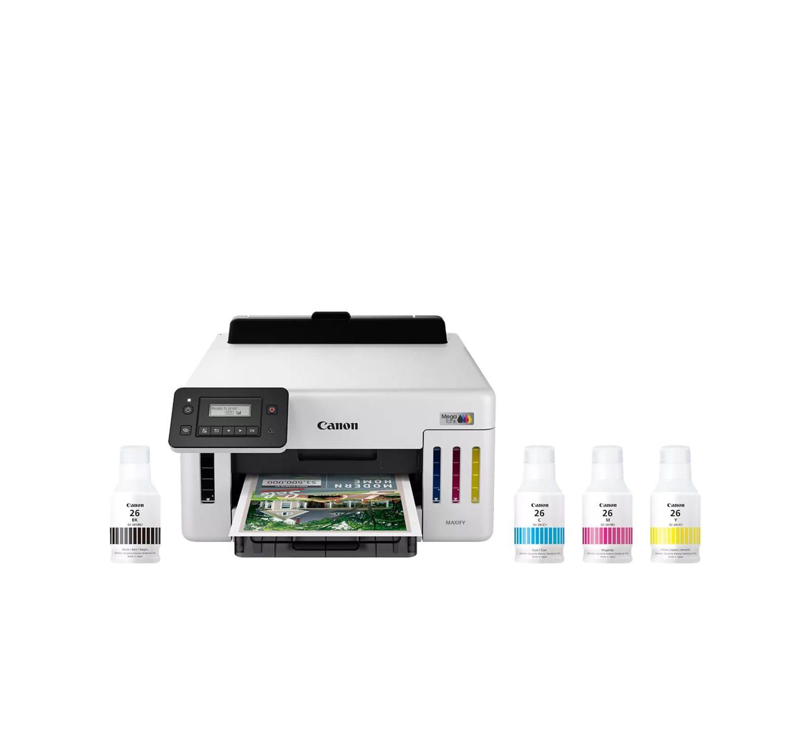 Canon MAXIFY GX5120 Wireless MegaTank Duplex Inkjet Color Printer, White