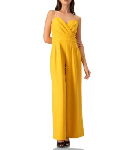 Женский комбинезон Ivonne Wide-Leg Yellow Jumpsuit