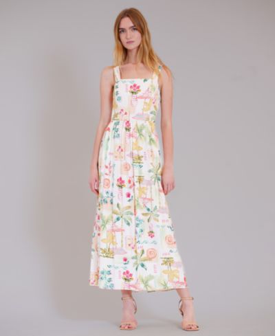 julia jordan Women's Sleeveless Sweetheart Midi Dress