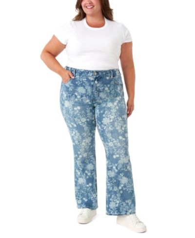 Seven7 Plus Size Tummyless Bootcut Jeans