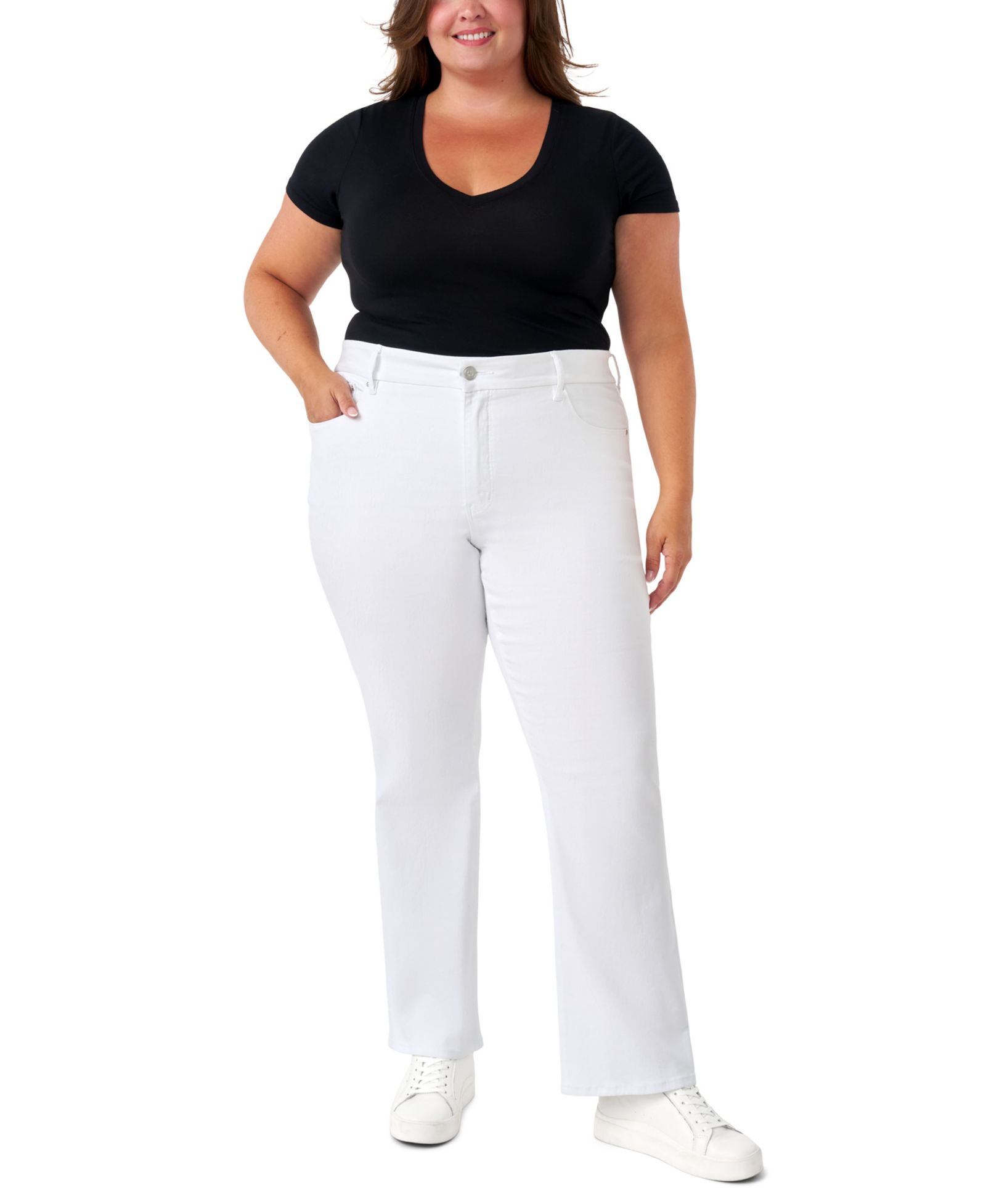 Seven7 Plus Size Джинсы Seven7 Tummyless Bootcut