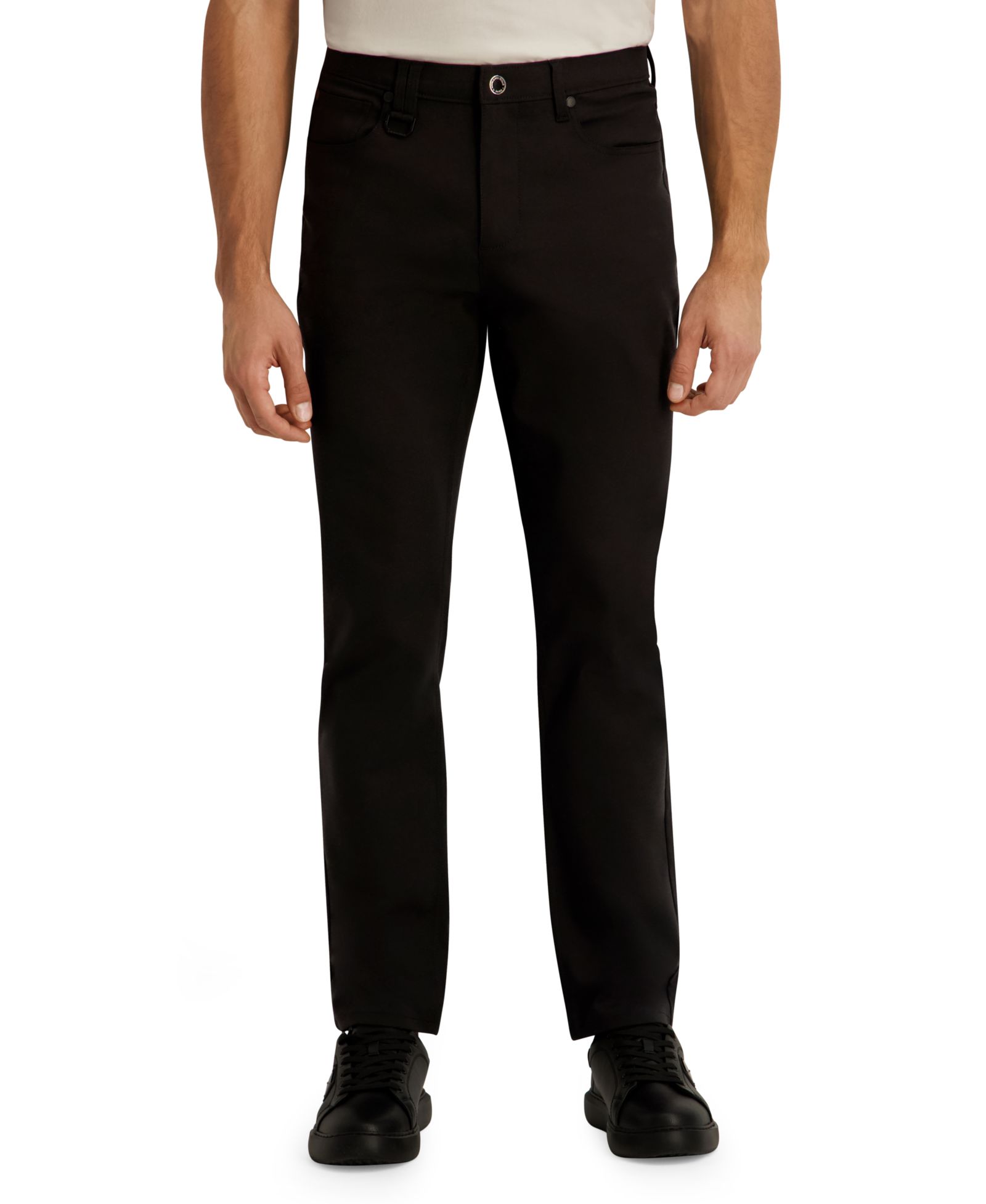 KARL LAGERFELD PARIS Men's Core Slim Straight 5-Pockets Cotton Pants