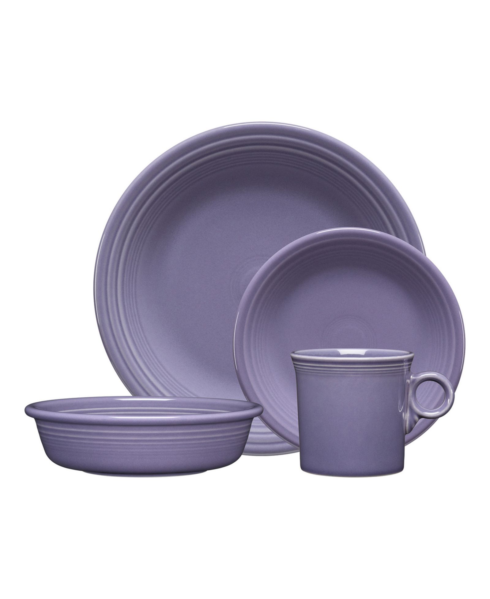 Fiesta Lavender Classic Rim 4-Piece Place Setting