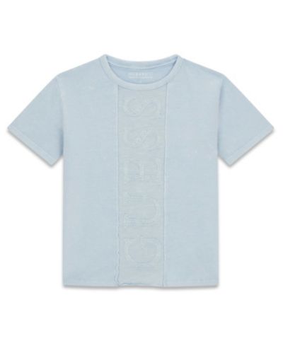 GUESS Boys' 7-18 Garment-Dyed Logo T-Shirt