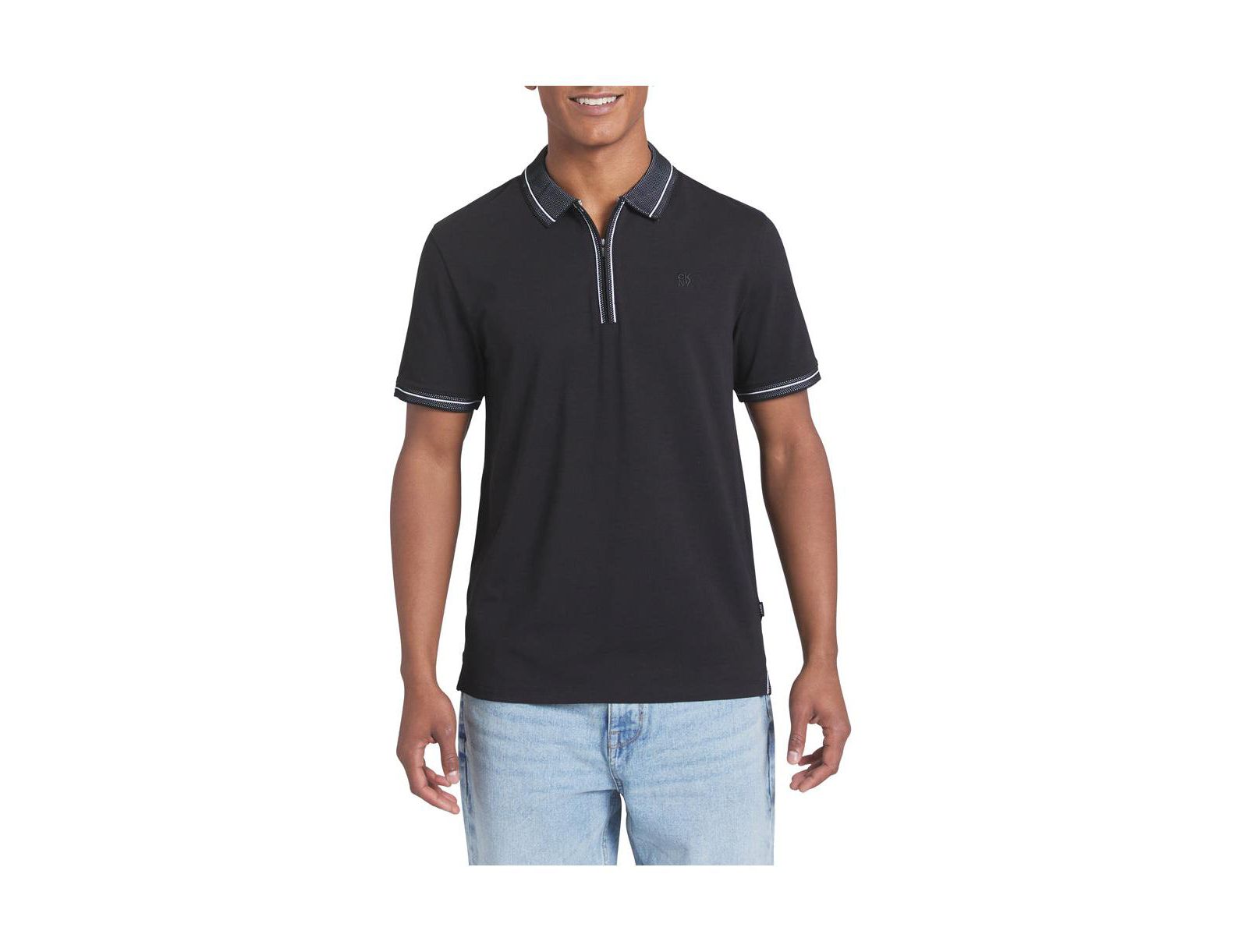 Поло DKNY Men's Duke Cotton Zip