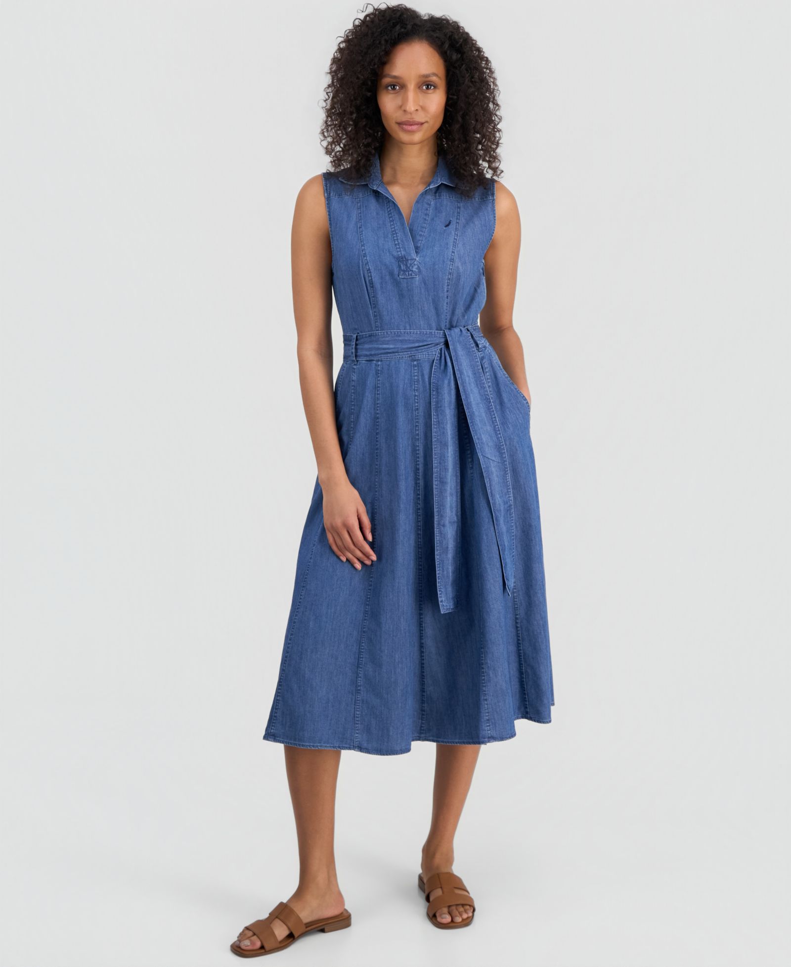 Платье Nautica Женский Chambray Sleeveless A-Line