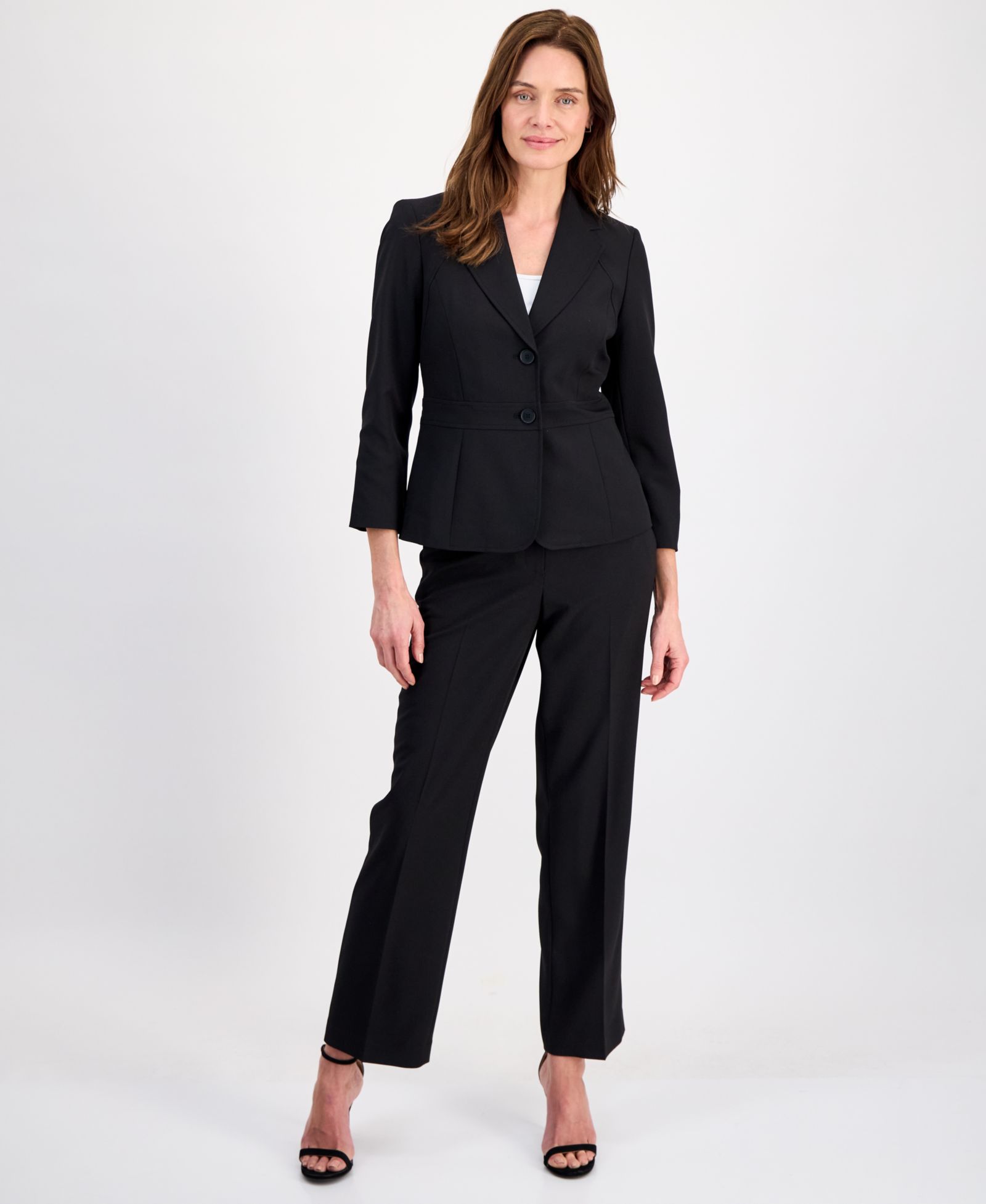 Le Suit Женский костюм из 2-х частей с двумя пуговицами