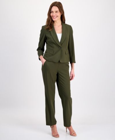 Le Suit Женский костюм из 2 частей с однопуговичной блузкой и брюками