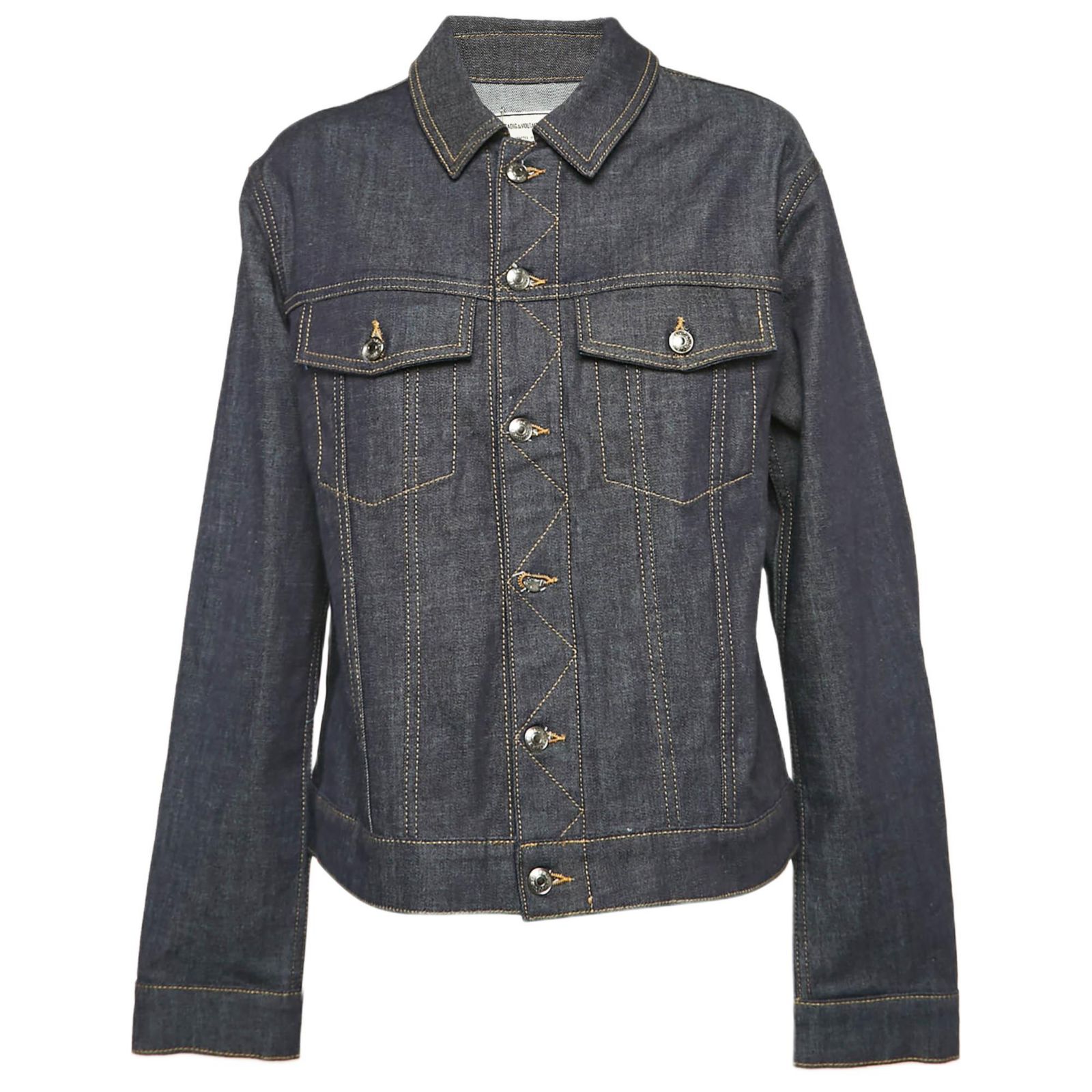 Pre-Owned Zadig & Voltaire Women's Pre-Owned Zadig and Voltaire Blue Denim Button Front Jacket