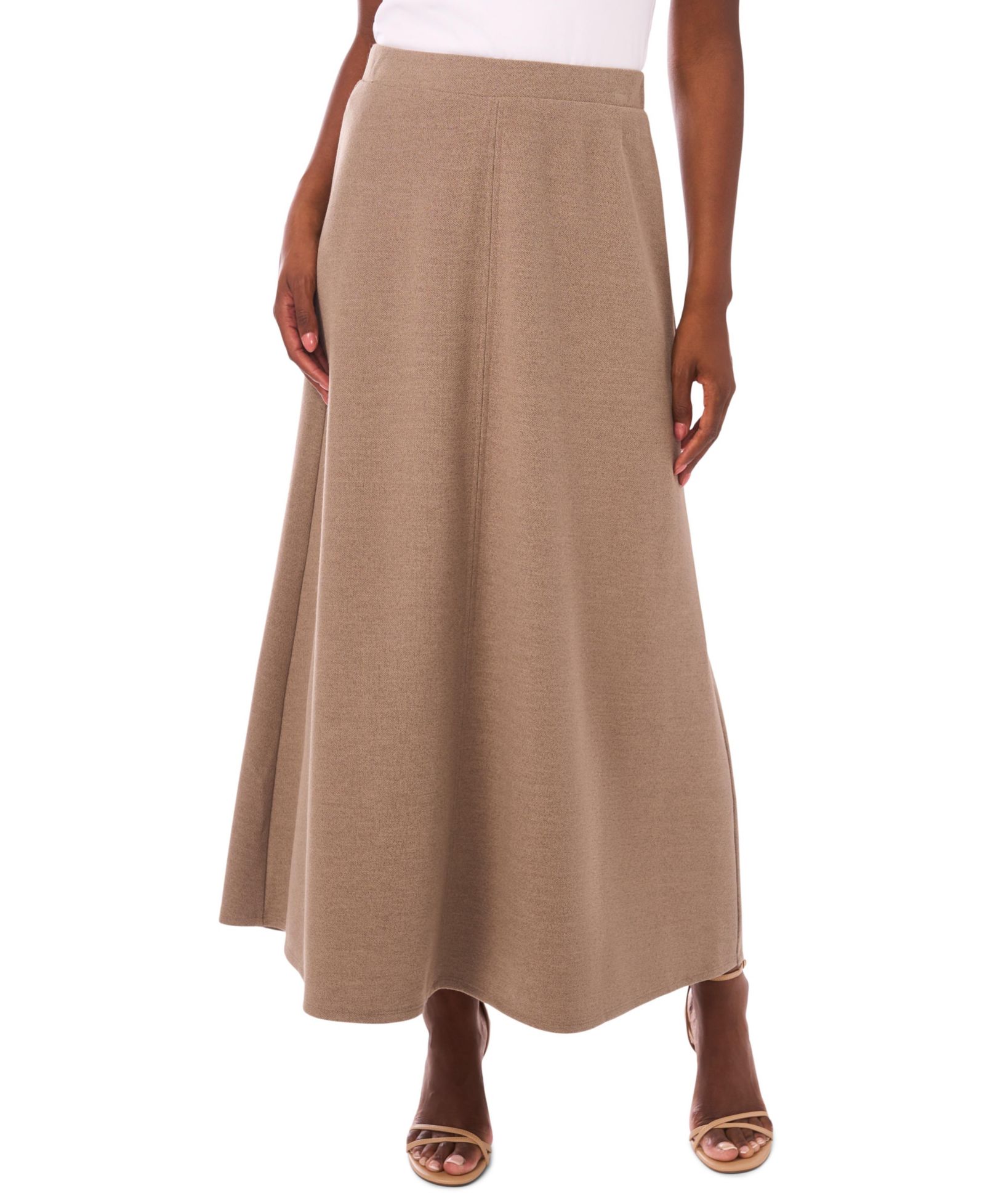 Vince Camuto Women's Solid A-Line Maxi Skirt
