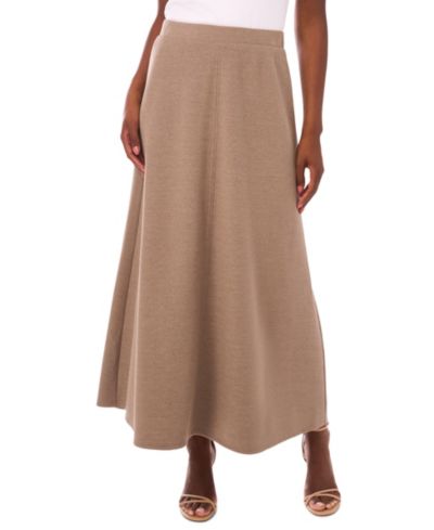 Vince Camuto Women's Solid A-Line Maxi Skirt