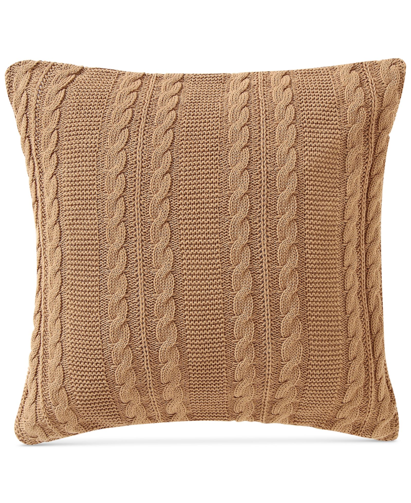 VCNY Home Dublin Cable Knit Cotton Decorative Pillow, 18" x 18"