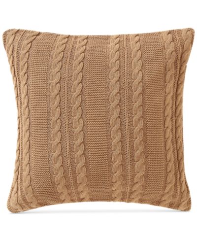 Декоративная подушка VCNY Home Dublin вязаная хлопковая, 18" x 18"