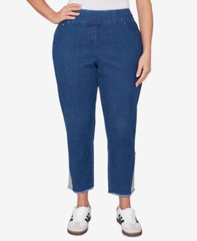 Ruby Rd. джинсы Slim Fit с морским принтом большого размера