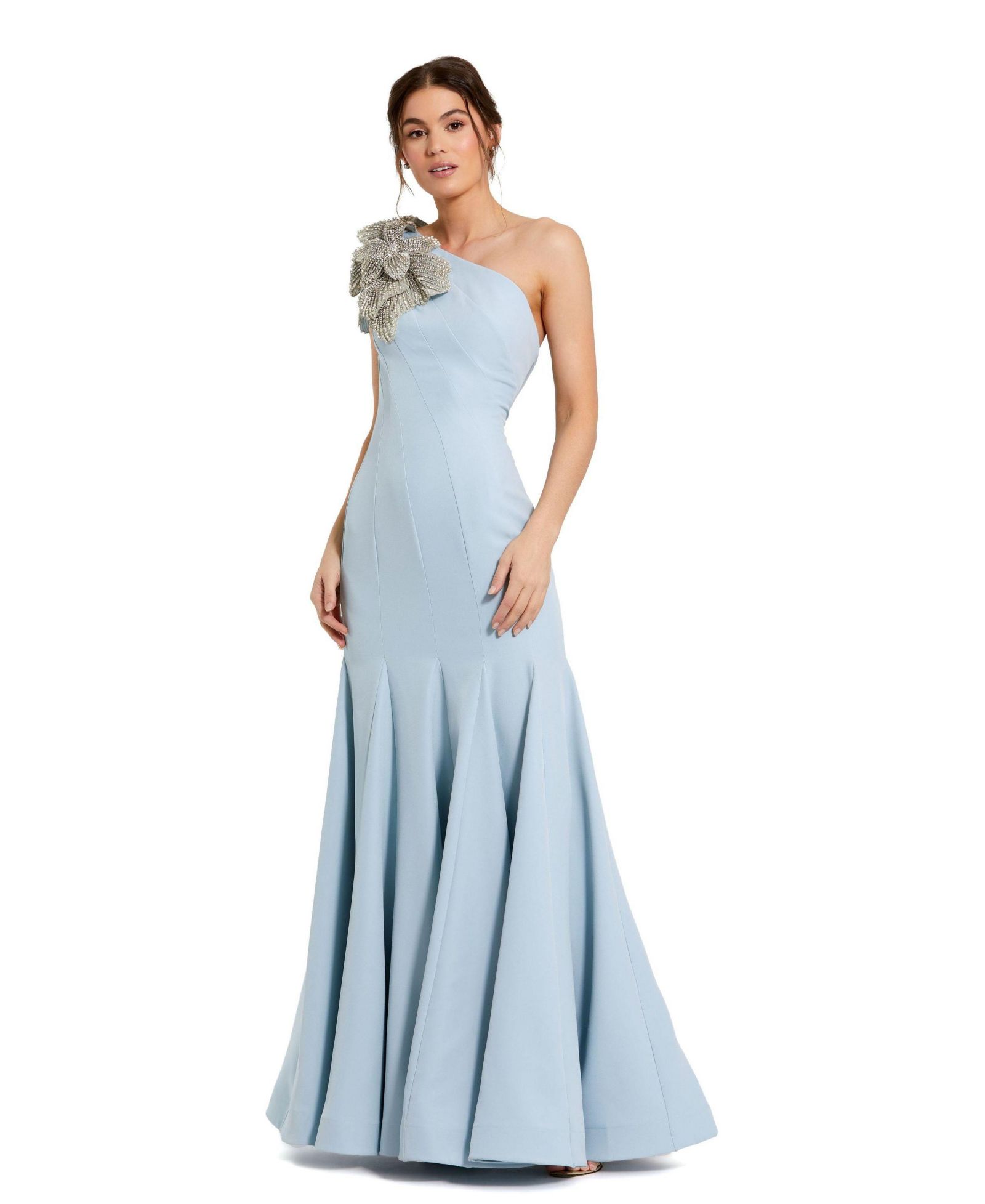 Вечернее платье Mac Duggal Petite с цветочным декором