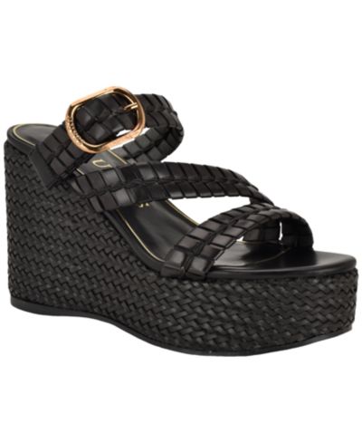Женские босоножки GUESS Evana Woven Platform Wedge