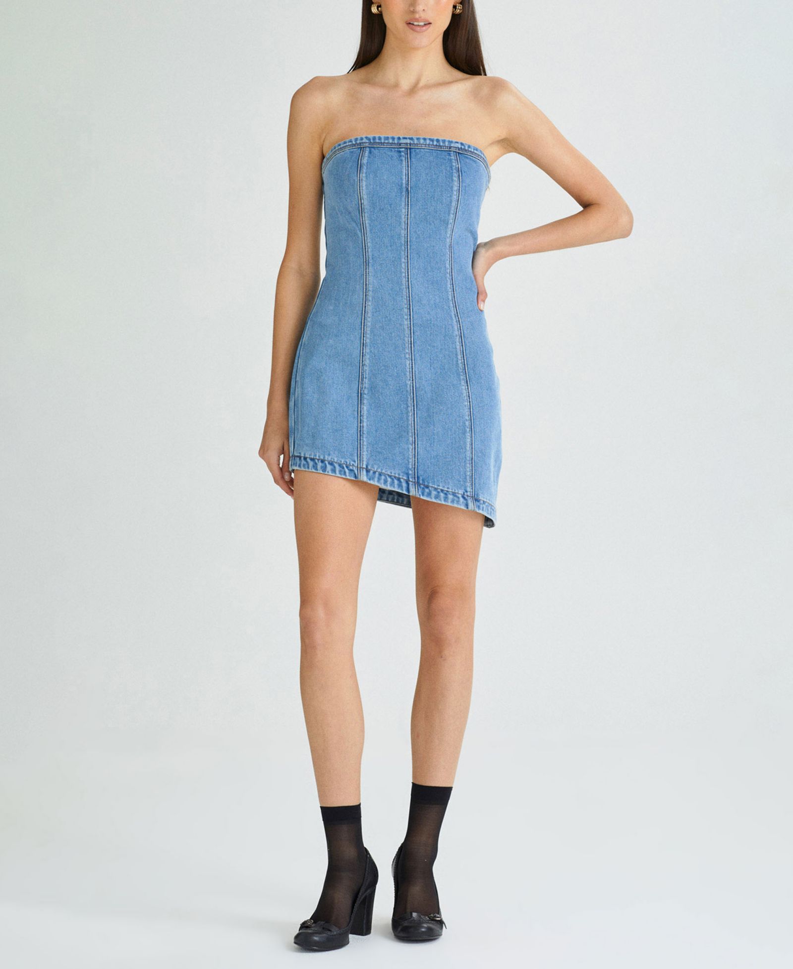 Abrand Women’s Bustier Strapless Mini Dress