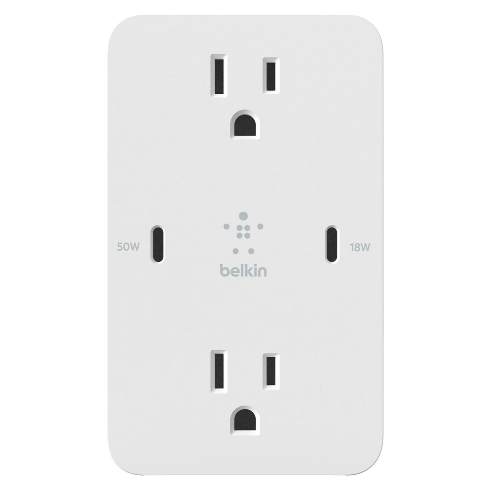 Зарядное устройство Belkin BoostCharge GaN USB C Wall Plate 68W