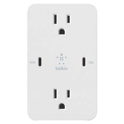 Зарядное устройство Belkin BoostCharge GaN USB C Wall Plate 68W