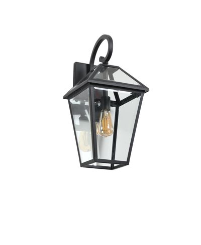Уличный настенный фонарь BUSDAYS 21"(H) 1-Pack Modern Metal & Clear Glass Sconce для крыльца, патио и сада (лампа не входит в комплект)