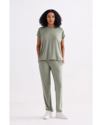 Reistor Women's Relaxed Tee Set in Olive