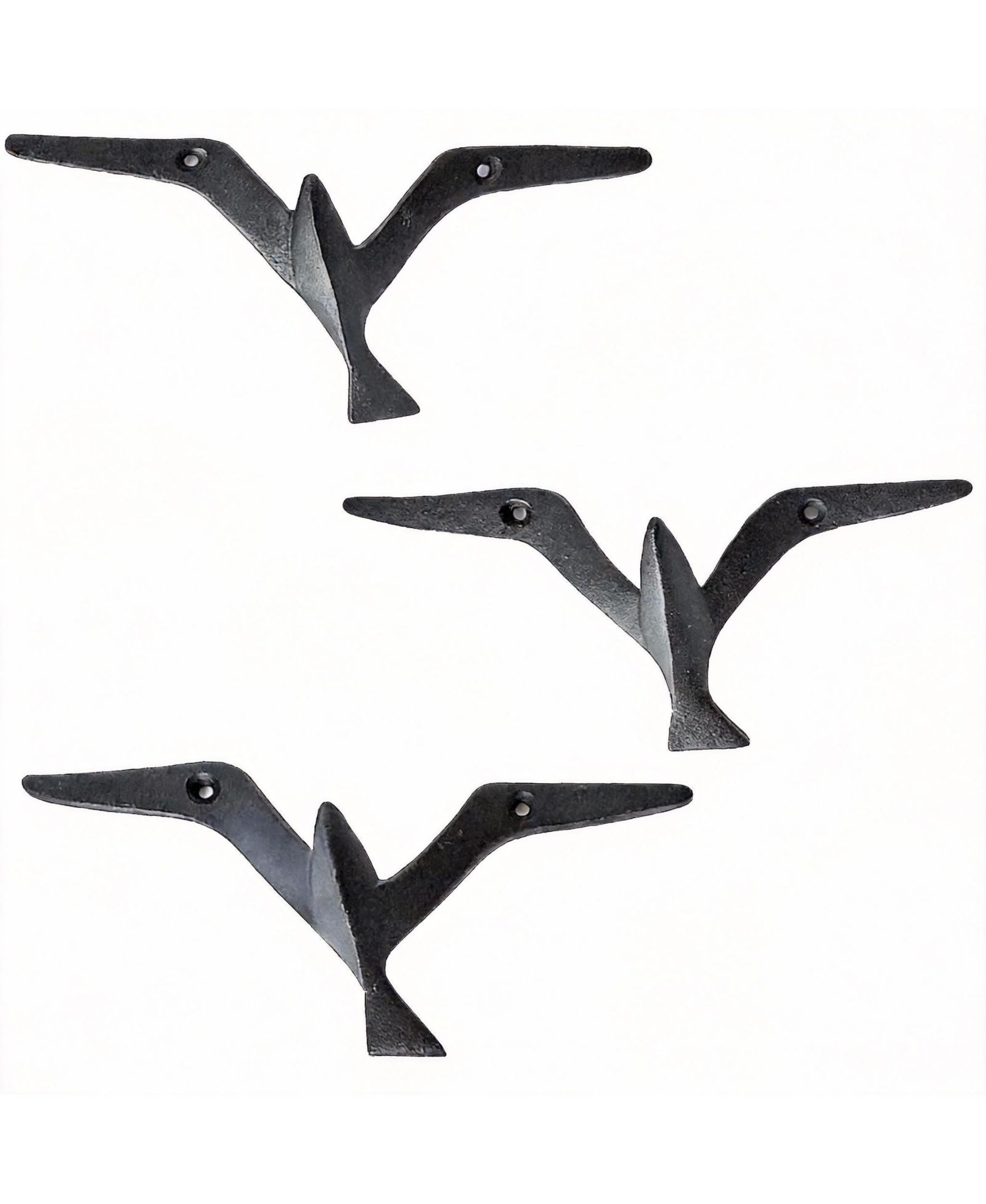 YIGII Iron Gull Bird Wall Hooks - Rustic Decor for Coats & Bags