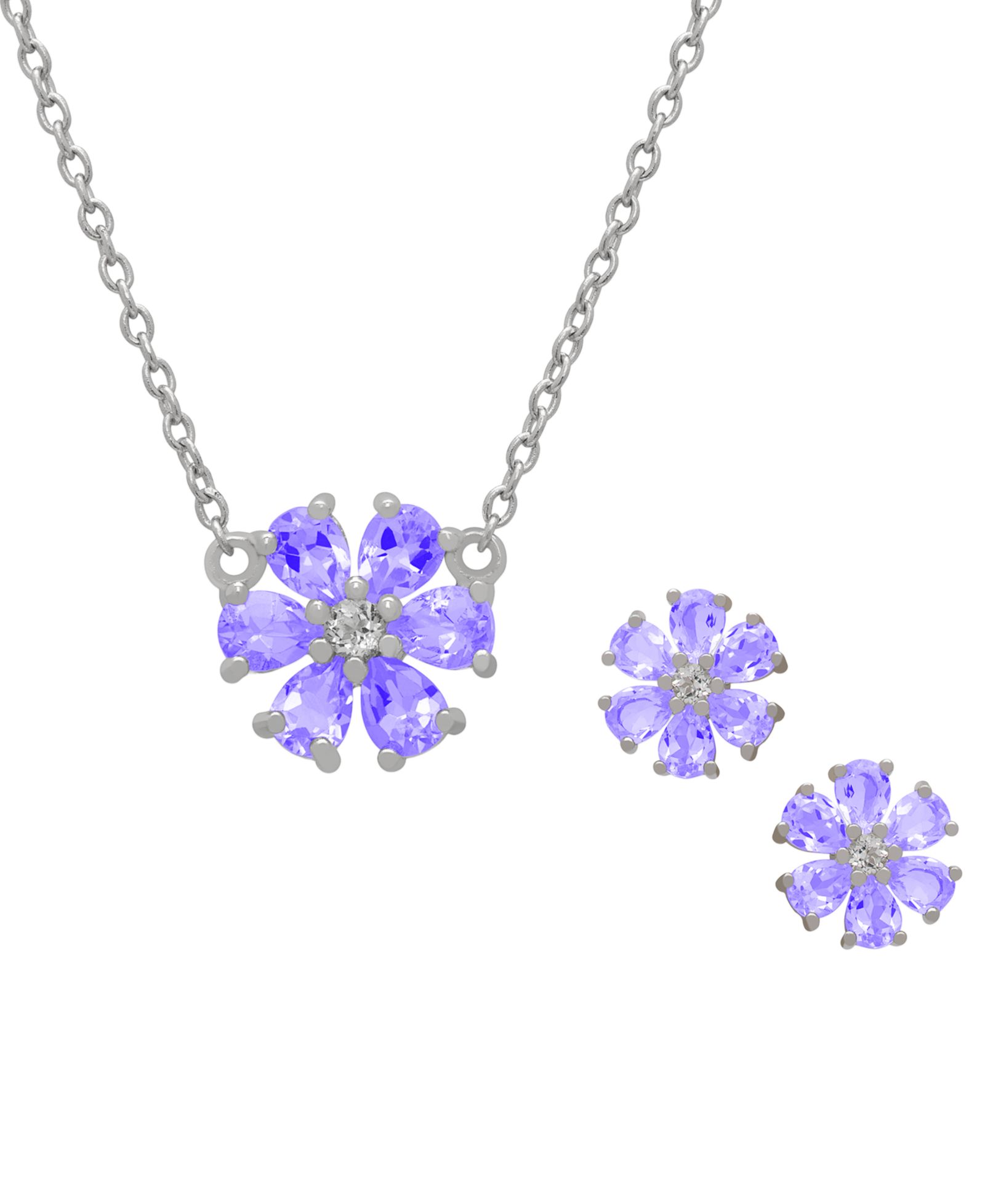 Macy's набор из серег и колье с гранатом (3.93 ct. t.w.) (также доступно в аметисте)