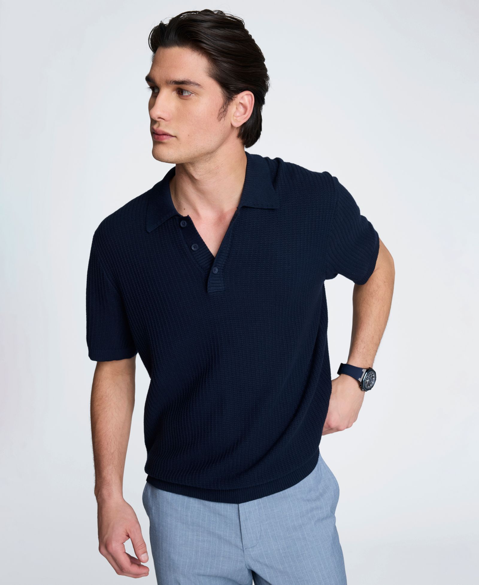 Kenneth Cole Мужской Cotton Short-Sleeve Polo свитер