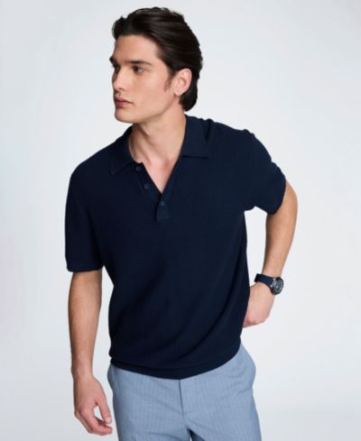 Kenneth Cole Мужской Cotton Short-Sleeve Polo свитер
