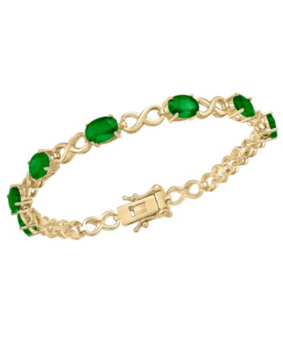 Macy's Ruby (7 ct. t.w.) Bracelet in Sterling Silver (Also Available in Emerald)